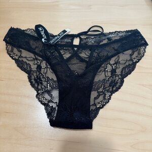 NWT - Adore Me Black Lace panty Size: XS